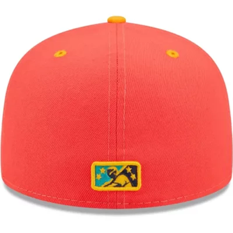 MiLB Coral/Turquoise Gallos De Delmarva Copa La Diversion 59FIFTY Fitted Hat