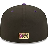 MiLB Black/Purple Lowriders De Fresno Copa La Diversion 59FIFTY Fitted Hat