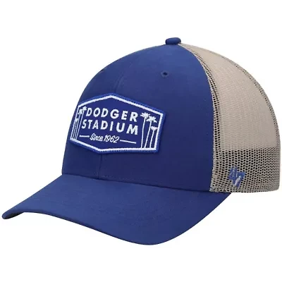 MLB Royal/Natural Los Angeles Dodgers Dodger Stadium Local Haven Trucker Snapback Hat