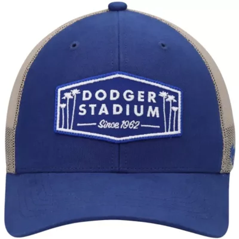 MLB Royal/Natural Los Angeles Dodgers Dodger Stadium Local Haven Trucker Snapback Hat