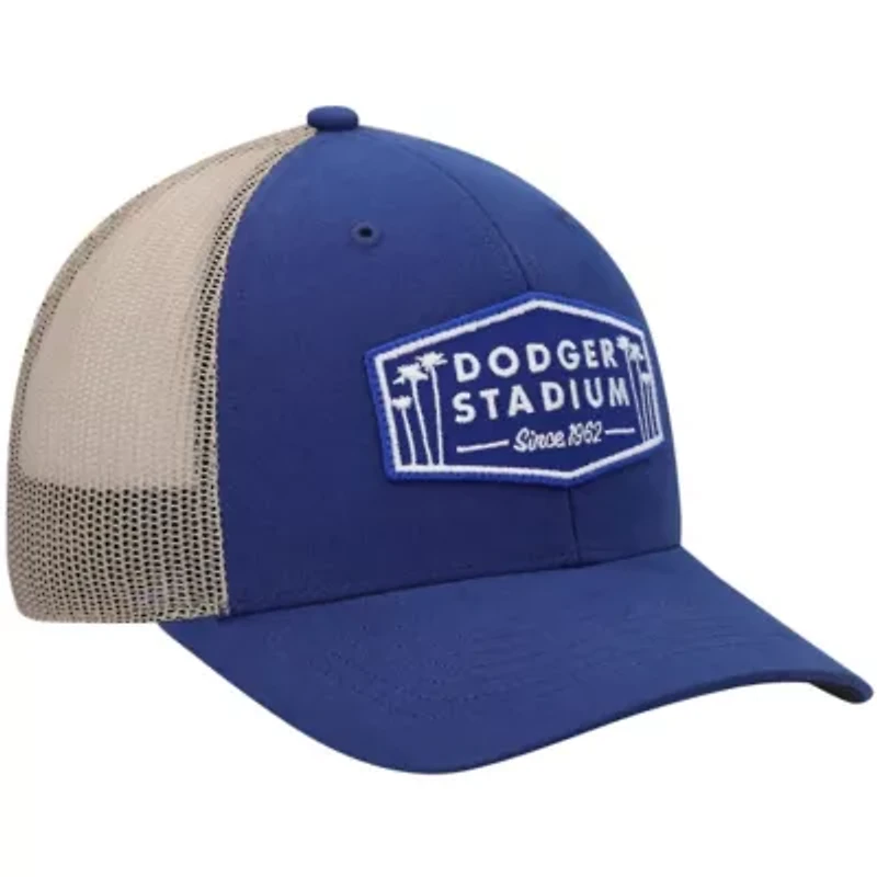MLB Royal/Natural Los Angeles Dodgers Dodger Stadium Local Haven Trucker Snapback Hat
