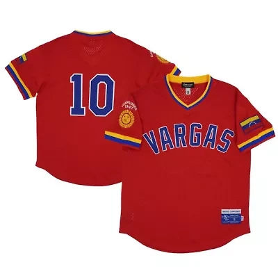 Hispanic Heritage Teams #10 Vargas Campeones Mesh Replica V-Neck Jersey