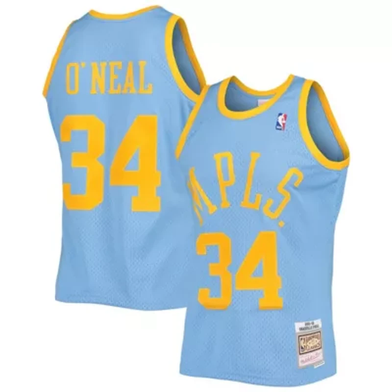 NBA Shaquille O'Neal Powder Los Angeles Lakers 2001/02 Hardwood Classics Swingman Jersey