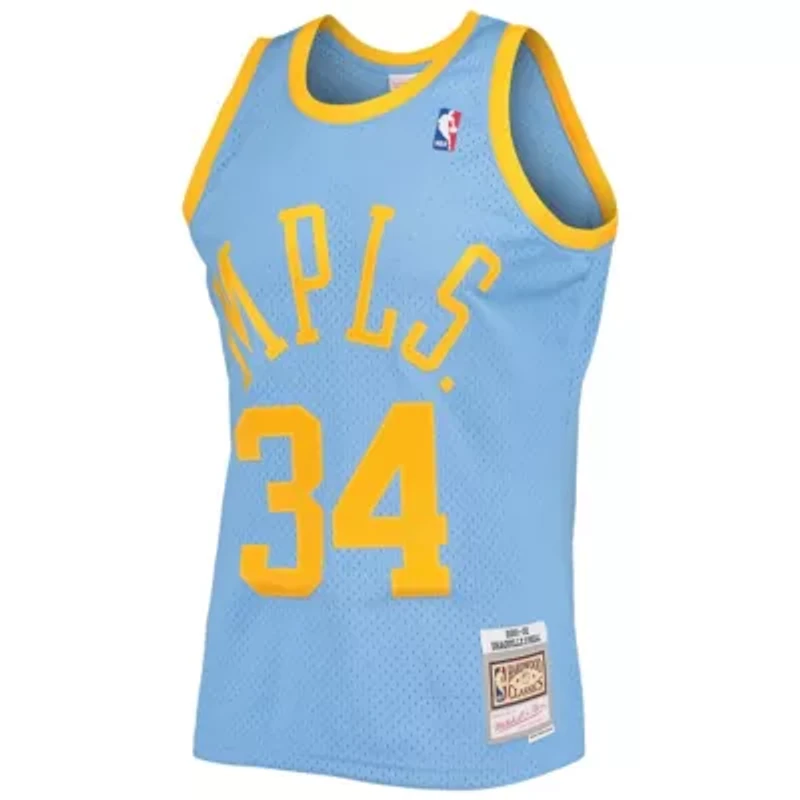 NBA Shaquille O'Neal Powder Los Angeles Lakers 2001/02 Hardwood Classics Swingman Jersey