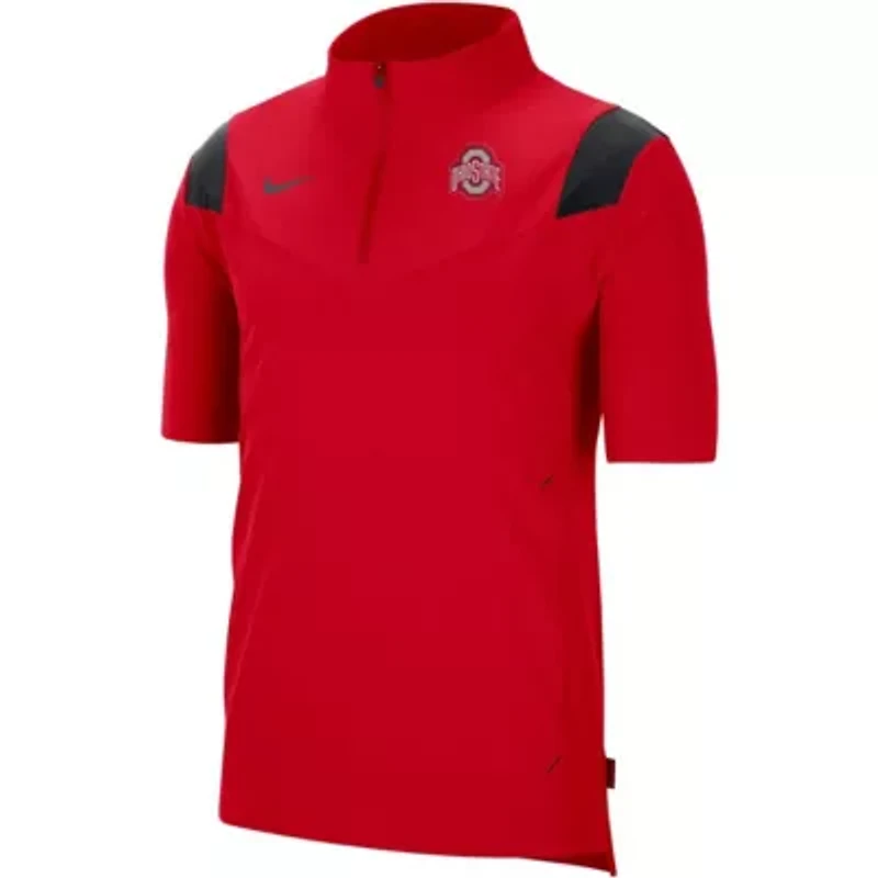 NCAA Nike Ohio State Buckeyes Coach Short Sleeve Quarter-Zip Jacket