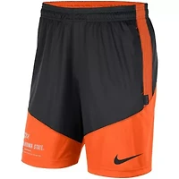 NCAA Nike Black/Orange Oklahoma State Cowboys Team Performance Knit Shorts