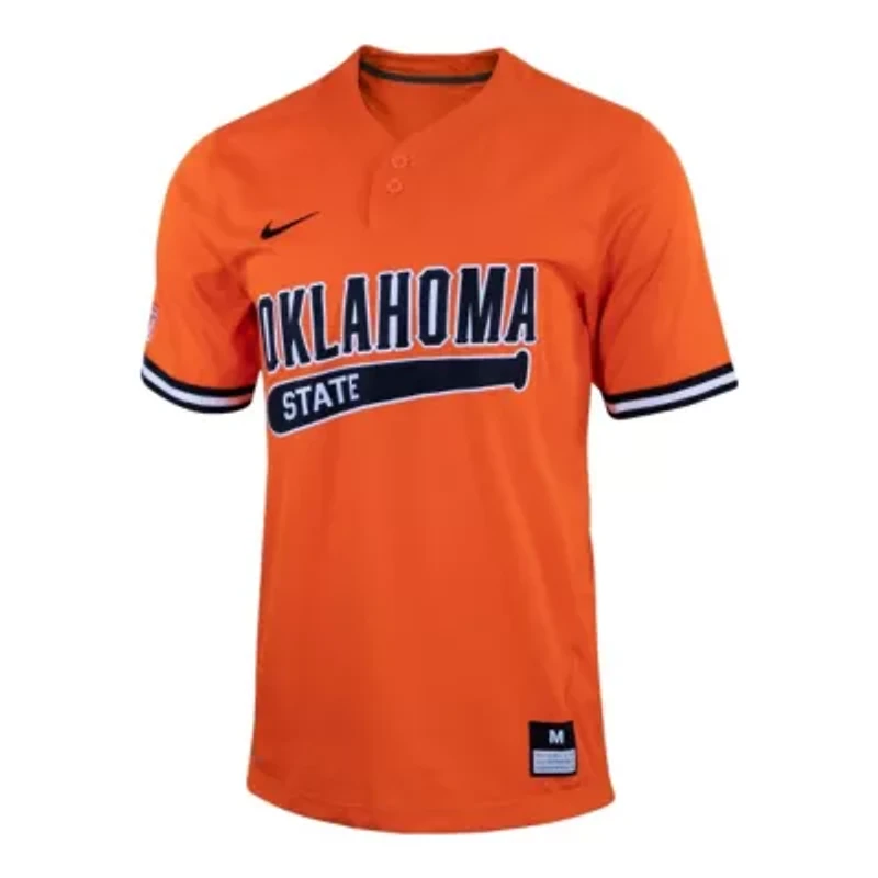 NCAA Nike Oklahoma State Cowboys Two-Button Replica Baseball Jersey
