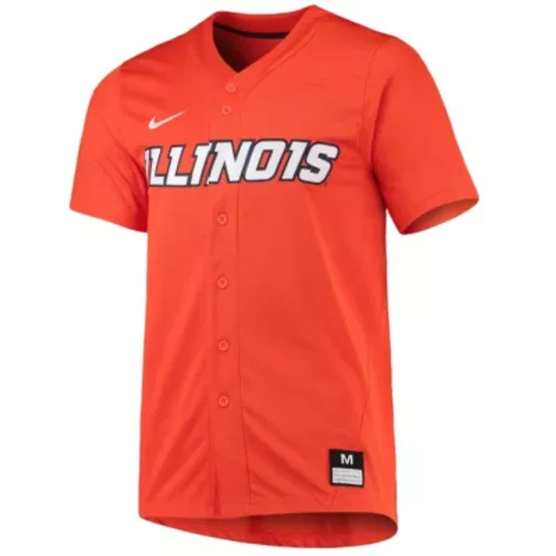 NCAA Nike Illinois Fighting Illini Replica Baseball Jersey