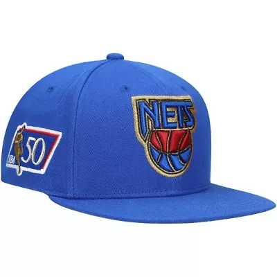 Hardwood Classic Teams New Jersey Nets 50th Anniversary Snapback Hat