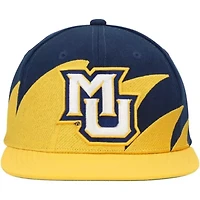 NCAA Gold/Navy Marquette Golden Eagles Sharktooth Snapback Hat