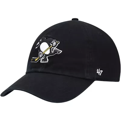 NHL Pittsburgh Penguins Logo Clean Up Adjustable Hat