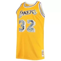 NBA Magic Johnson Los Angeles Lakers Big & Tall 1984/85 75th Anniversary Diamond Swingman Jersey