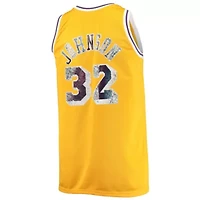 NBA Magic Johnson Los Angeles Lakers Big & Tall 1984/85 75th Anniversary Diamond Swingman Jersey