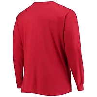 Alabama Crimson Tide NCAA Big & Tall 2-Hit Long Sleeve T-Shirt