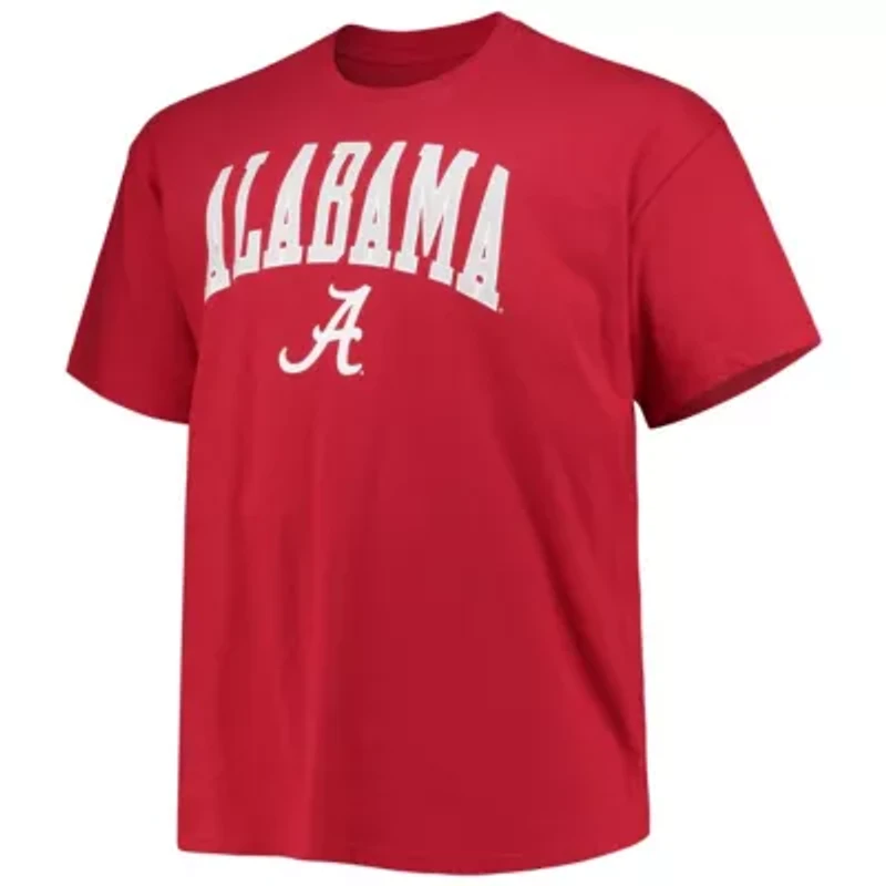 Alabama Crimson Tide NCAA Big & Tall Arch Over Wordmark T-Shirt