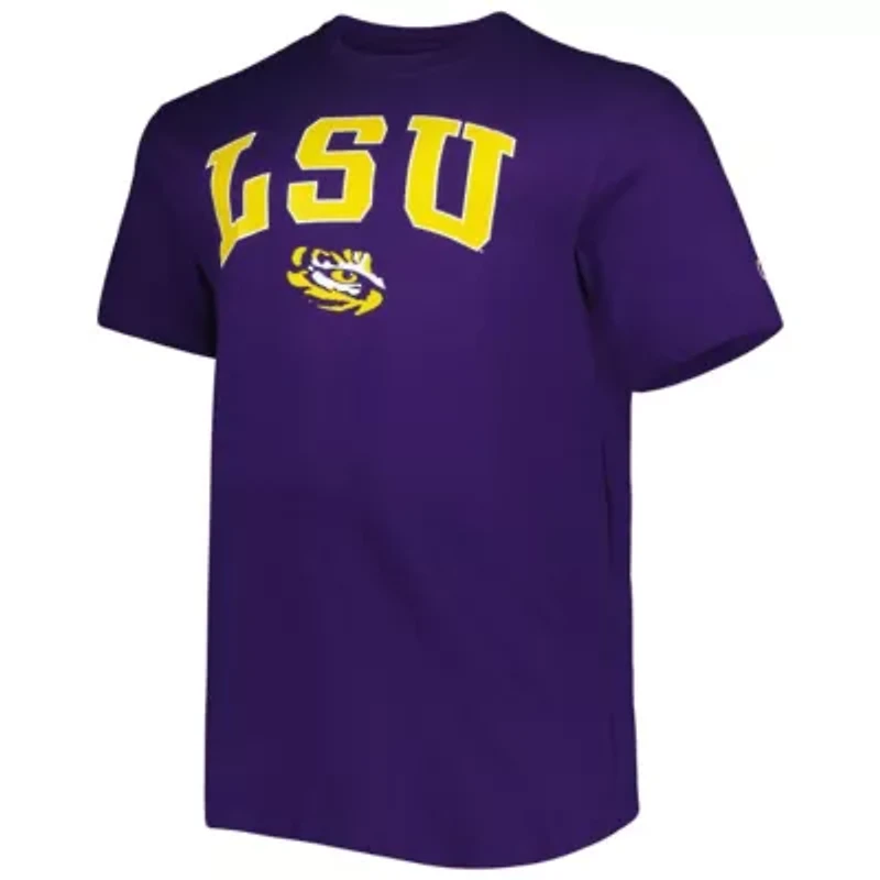 NCAA LSU Tigers Big & Tall Arch Over Wordmark T-Shirt