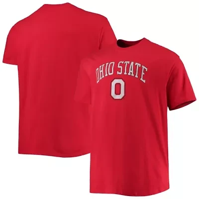 NCAA Ohio State Buckeyes Big & Tall Arch Over Wordmark T-Shirt