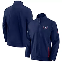 NHL Fanatics Washington Capitals Authentic Pro Rink Coaches Full-Zip Jacket