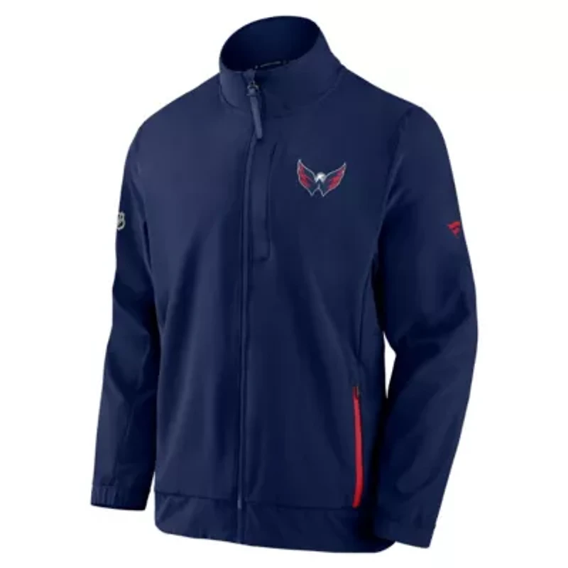 NHL Fanatics Washington Capitals Authentic Pro Rink Coaches Full-Zip Jacket