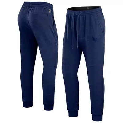 NHL Fanatics Heather Washington Capitals Authentic Pro Road Jogger Sweatpants