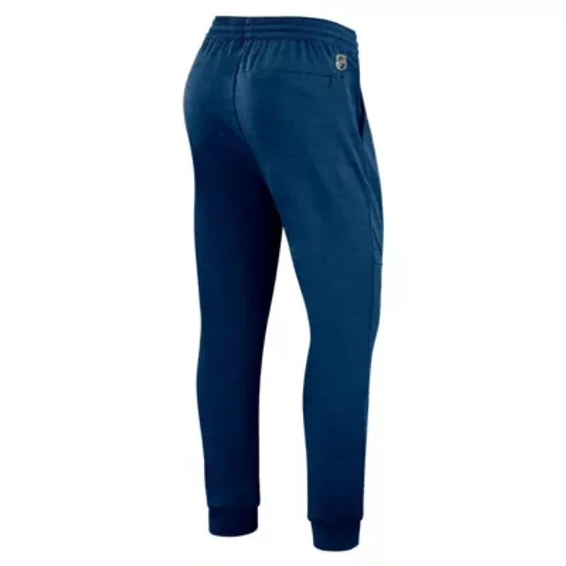 NHL Fanatics Heather Deep Sea Seattle Kraken Authentic Pro Road Jogger Sweatpants