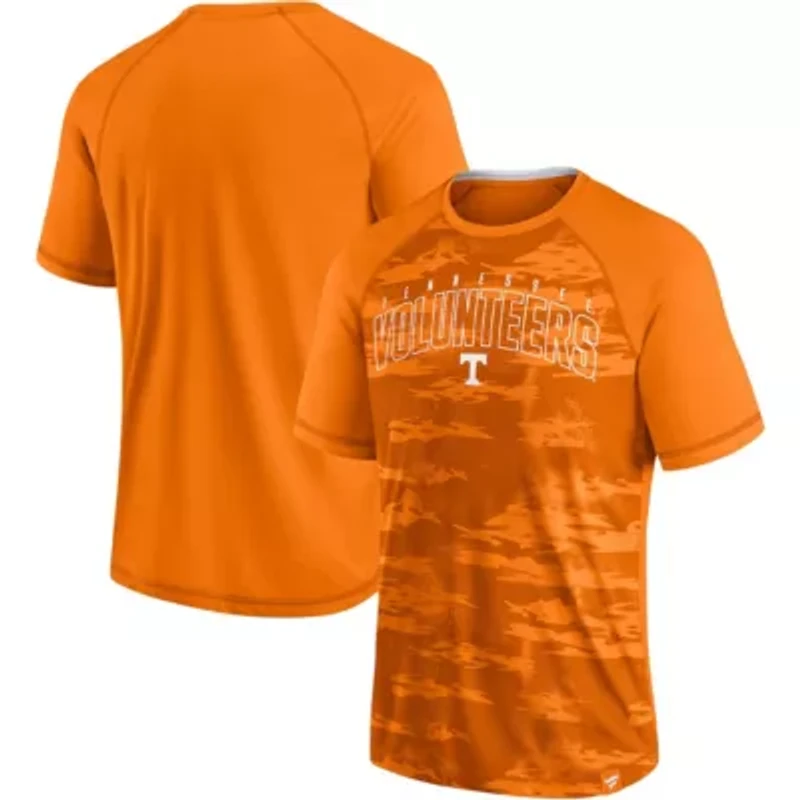 NCAA Fanatics Tennessee Volunteers Arch Outline Raglan T-Shirt