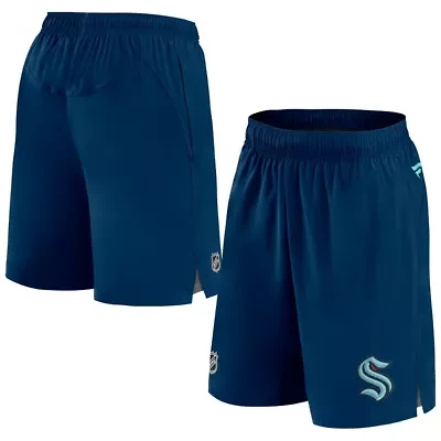 NHL Fanatics Deep Sea Seattle Kraken Authentic Pro Rink Shorts