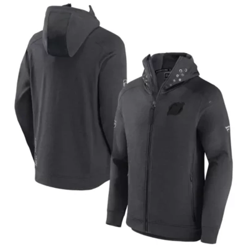 NHL Fanatics New Jersey Devils Authentic Pro Road Tech Lightweight Full-Zip Hoodie Jacket