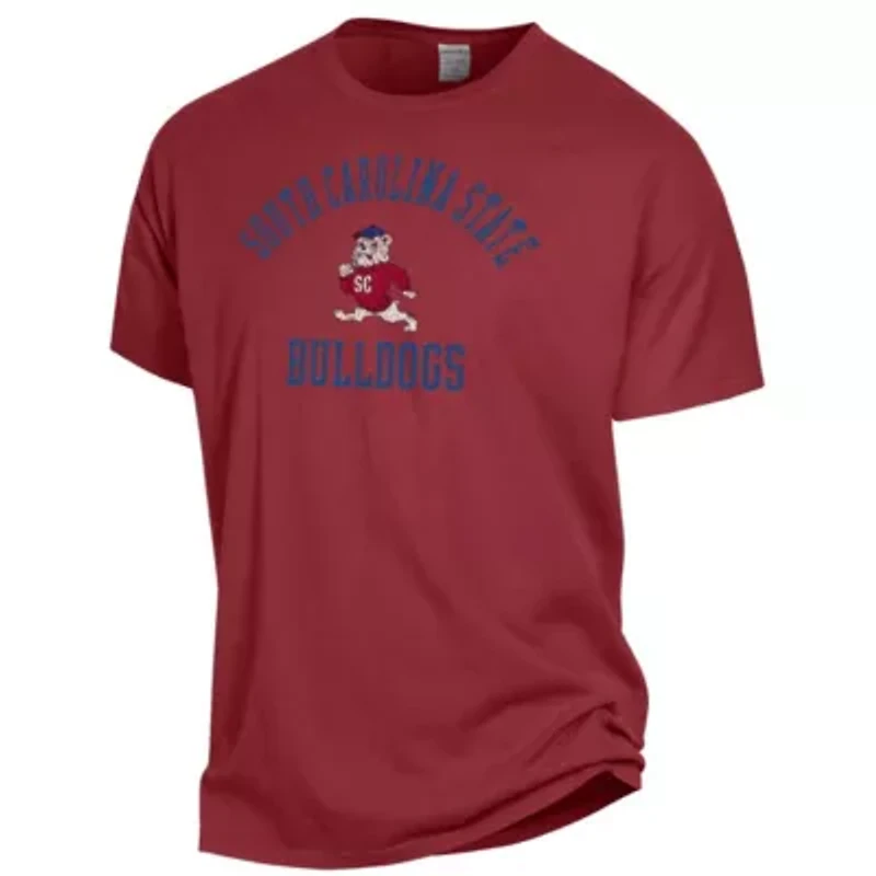 SC State Bulldogs NCAA South Carolina Arch Logo Garment Dyed T-Shirt