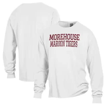 Morehouse Maroon Tigers NCAA Stack Garment Dyed Long Sleeve T-Shirt
