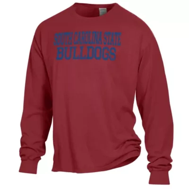 SC State Bulldogs NCAA South Carolina Stack Garment Dyed Long Sleeve T-Shirt