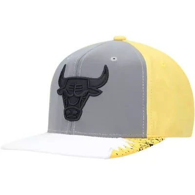 NBA Gray/Yellow Chicago Bulls Day 5 Snapback Hat
