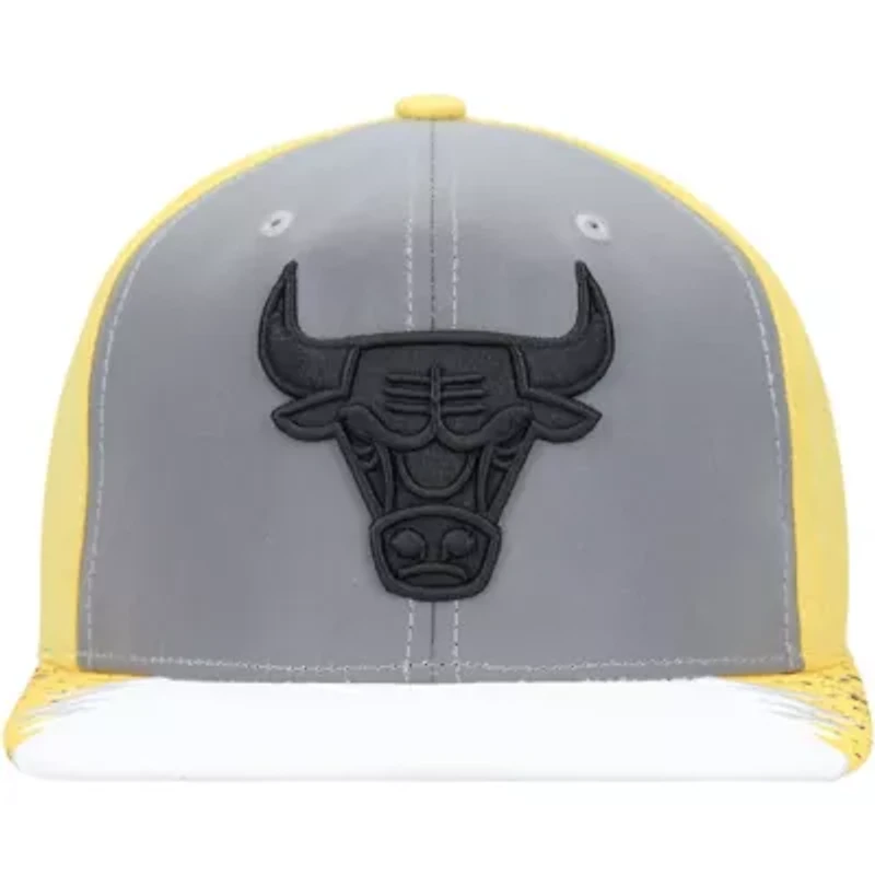 NBA Gray/Yellow Chicago Bulls Day 5 Snapback Hat