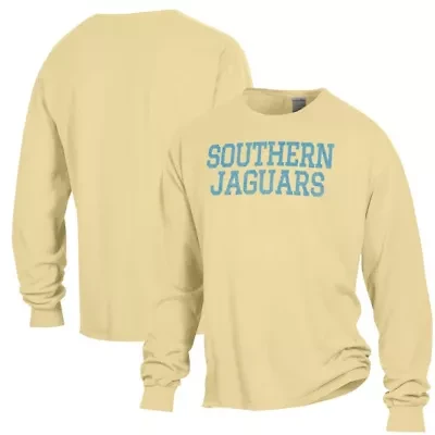 NCAA Southern University Jaguars Garment Dyed Long Sleeve T-Shirt