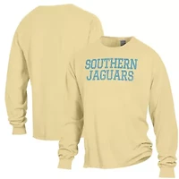 NCAA Southern University Jaguars Garment Dyed Long Sleeve T-Shirt