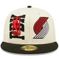 NBA Cream/Black Portland Trail Blazers 2022 Draft 59FIFTY Fitted Hat