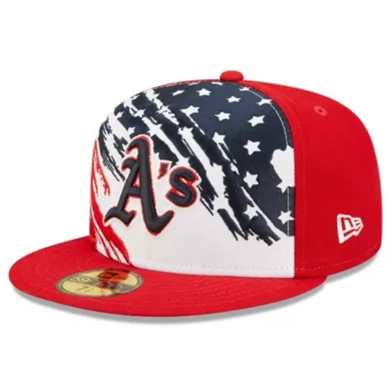 Oakland Athletics MLB 2022 4th of July On-Field 59FIFTY Fitted Hat