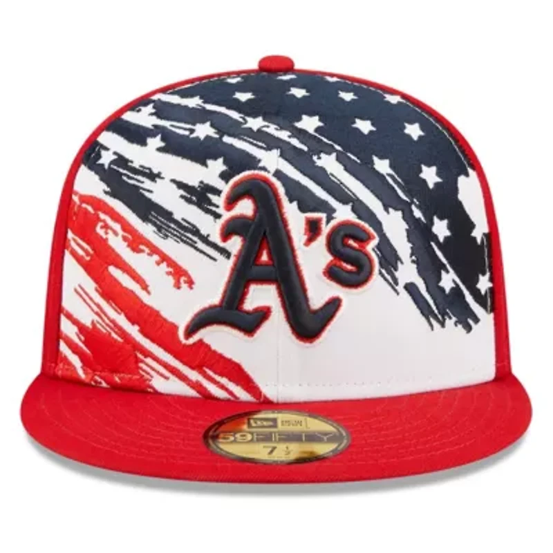 Oakland Athletics MLB 2022 4th of July On-Field 59FIFTY Fitted Hat