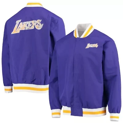 NBA Los Angeles Lakers Hardwood Classics 75th Anniversary Authentic Warmup Full-Snap Jacket