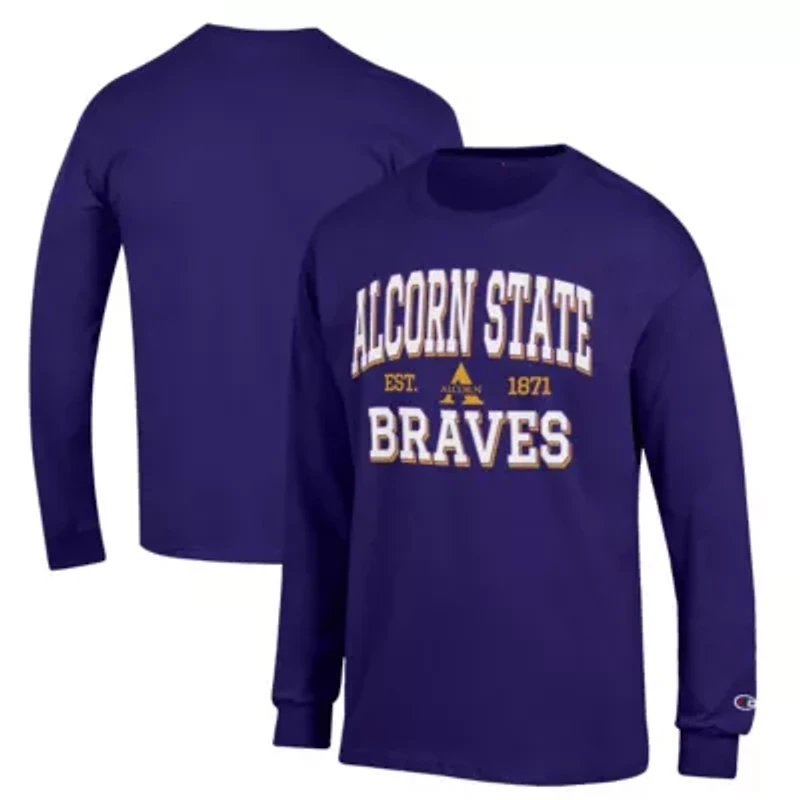 NCAA Alcorn State Braves Jersey Est. Date Long Sleeve T-Shirt