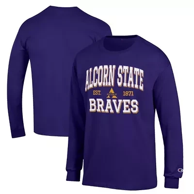 NCAA Alcorn State Braves Jersey Est. Date Long Sleeve T-Shirt