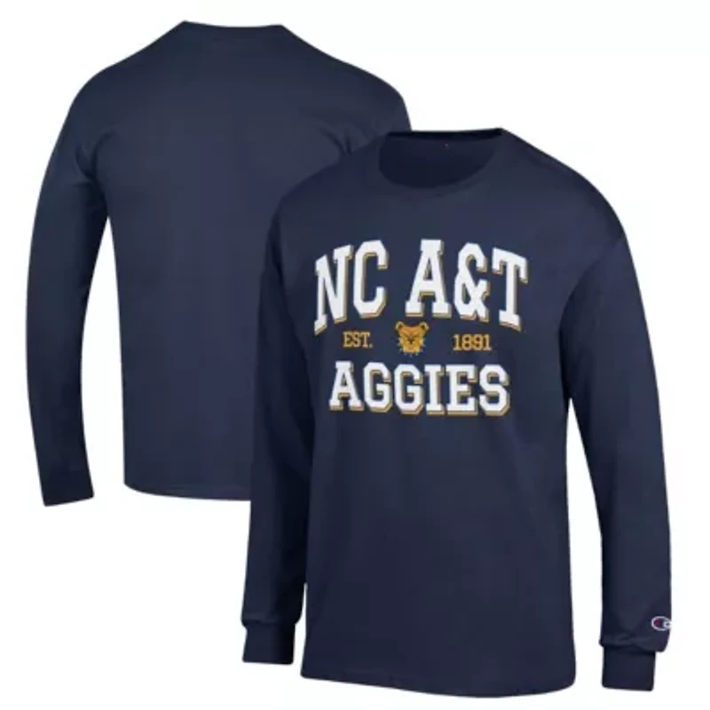 NC A&T Aggies NCAA North Carolina Jersey Est. Date Long Sleeve T-Shirt