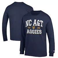 NC A&T Aggies NCAA North Carolina Jersey Est. Date Long Sleeve T-Shirt