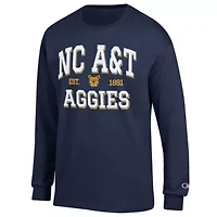 NC A&T Aggies NCAA North Carolina Jersey Est. Date Long Sleeve T-Shirt