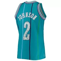 NBA Larry Johnson Charlotte Hornets 1996/97 Hardwood Classics 75th Anniversary Diamond Swingman Jersey