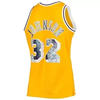 NBA Magic Johnson Los Angeles Lakers 1984/85 Hardwood Classics 75th Anniversary Diamond Swingman Jersey