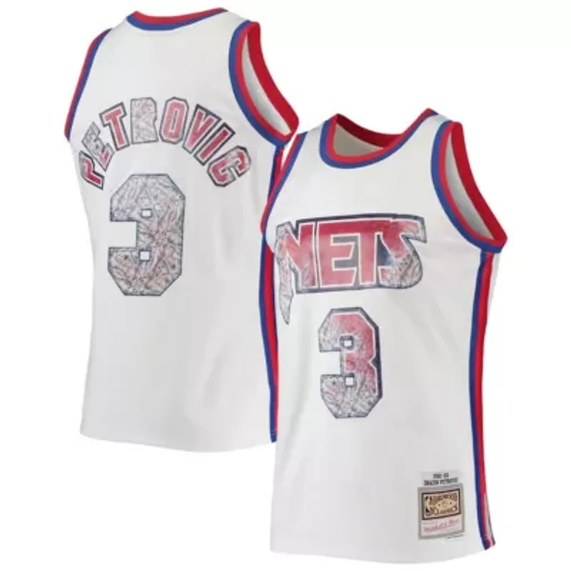 Hardwood Classic Teams Drazen Petrovic New Jersey Nets 1992/93 Classics NBA 75th Anniversary Diamond Swingman
