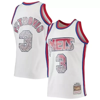 Hardwood Classic Teams Drazen Petrovic New Jersey Nets 1992/93 Classics NBA 75th Anniversary Diamond Swingman