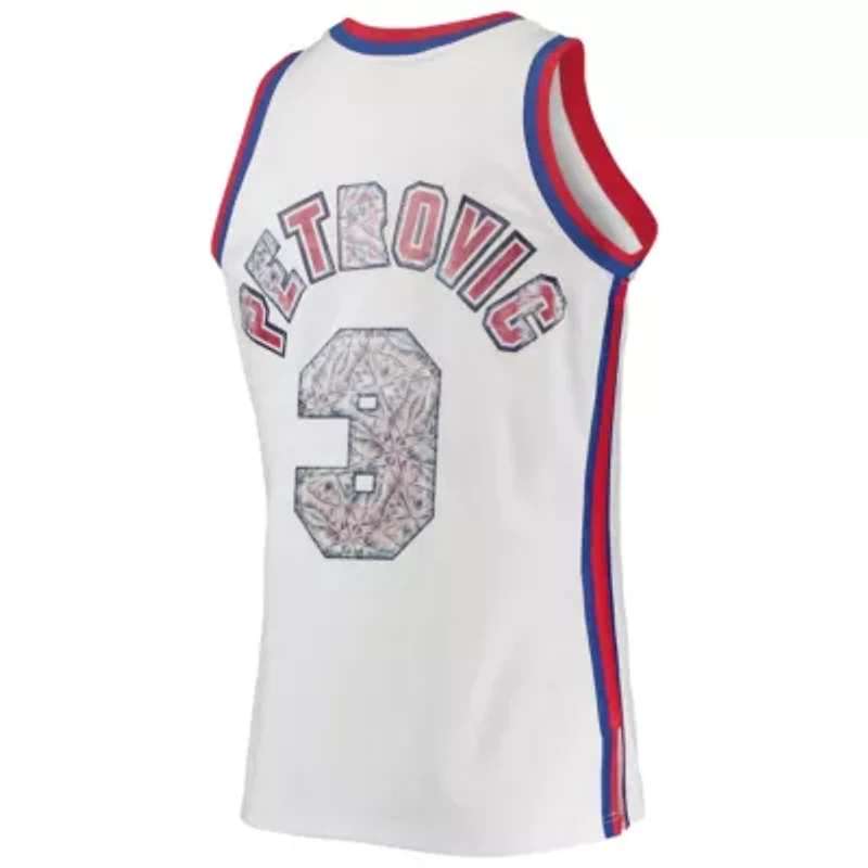 Hardwood Classic Teams Drazen Petrovic New Jersey Nets 1992/93 Classics NBA 75th Anniversary Diamond Swingman