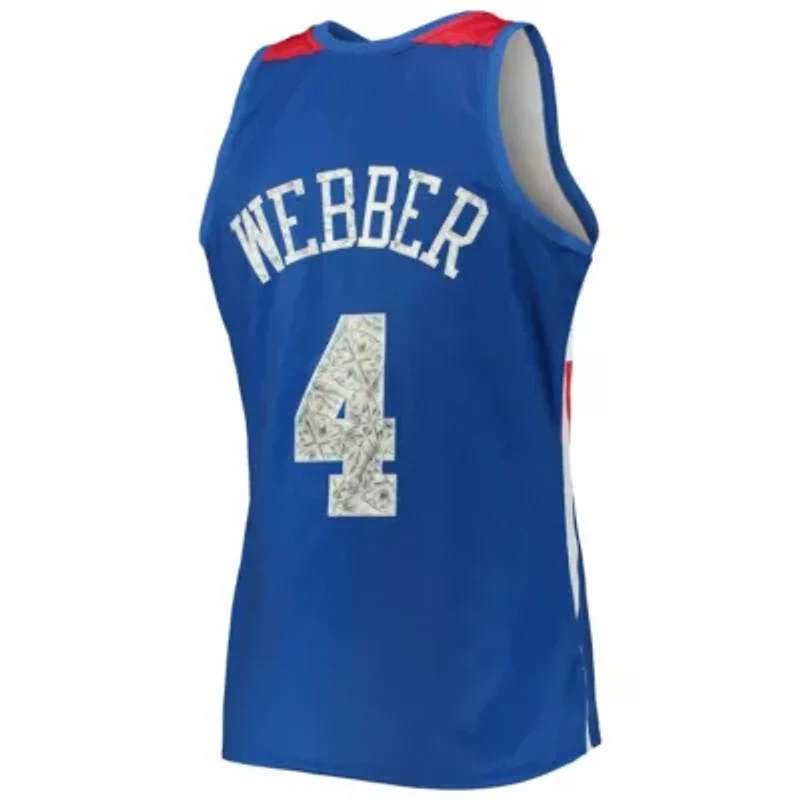 Hardwood Classic Teams Chris Webber Washington Bullets 1996/97 Classics NBA 75th Anniversary Diamond Swingman Jersey